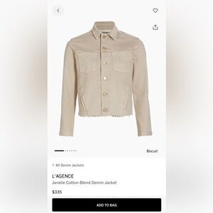 L'AGENCE Women's Biscuit Jean Jacket